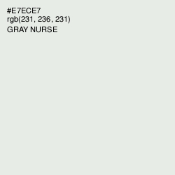 #E7ECE7 - Gray Nurse Color Image